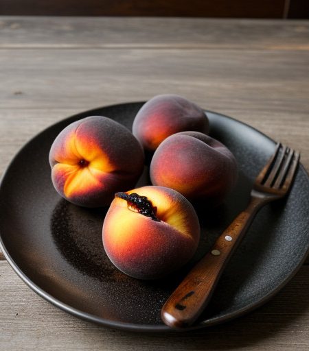 Peaches With Balsamic Vinegar & Black Peppe recipe image