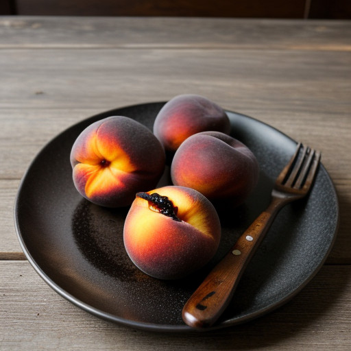 Peaches With Balsamic Vinegar & Black Peppe recipe image