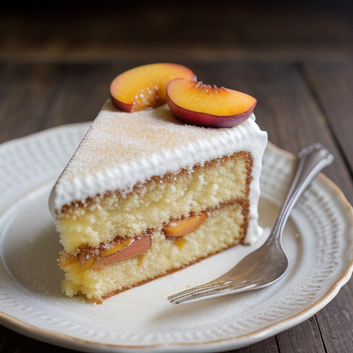 Peaches and Cream Cake recipe image