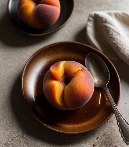 Peaches in Rum or Brandy Syrup recipe image