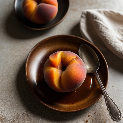 Peaches in Rum or Brandy Syrup recipe image