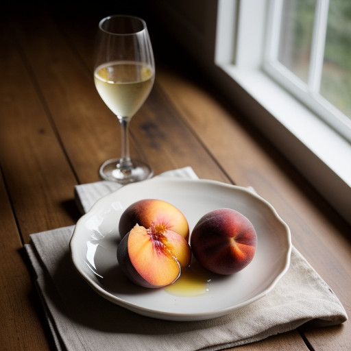 Peaches in Wine recipe image