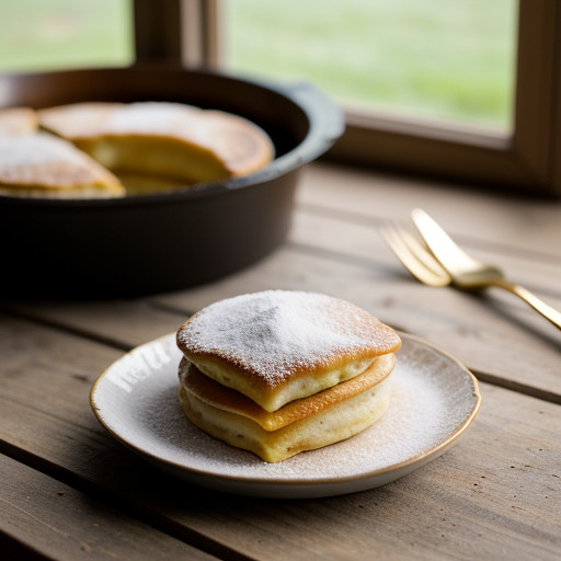 Peaches'n Crean Oven-Puffed Pancake recipe image