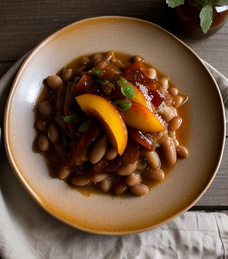 Peachy Bean Casserole recipe image