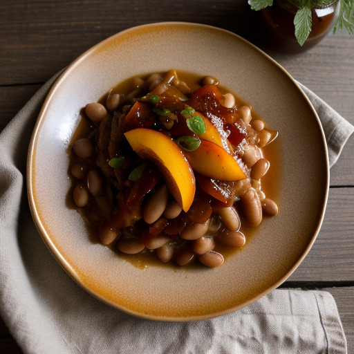 Peachy Bean Casserole recipe image