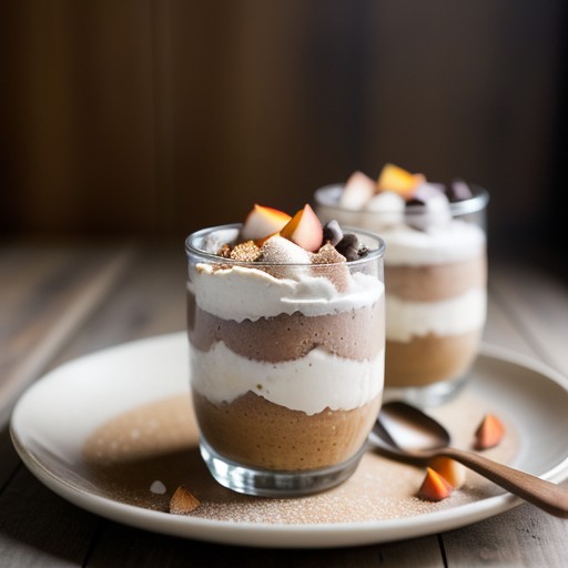 Peachy Chocolate Mousse Parfaits recipe image