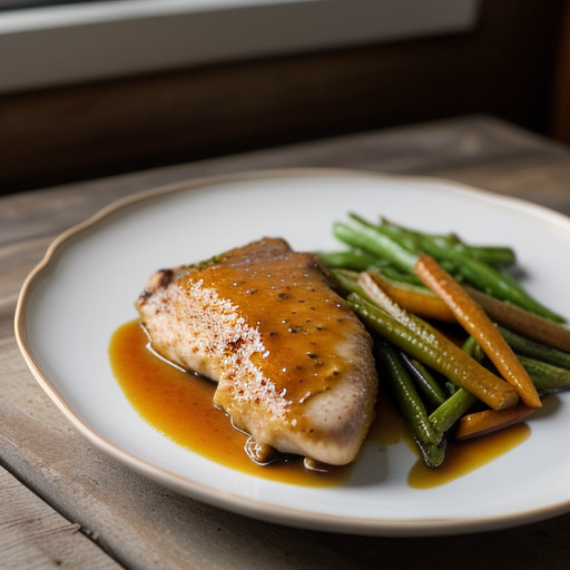 Peachy Honey Mustard Chicken recipe image