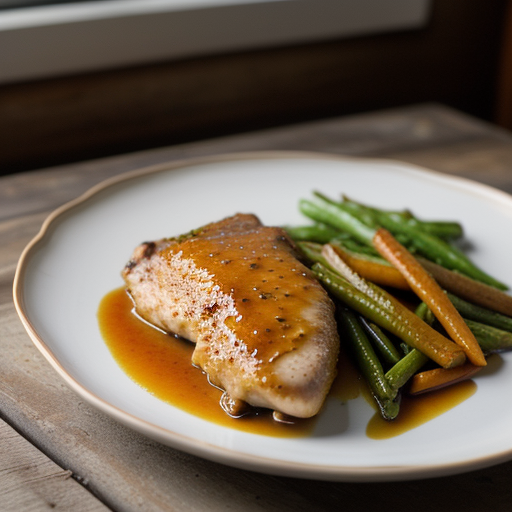 Peachy Honey Mustard Chicken recipe image