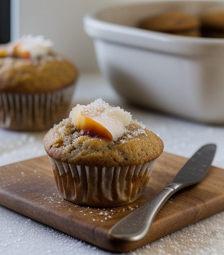Peachy Pecan Muffins recipe image