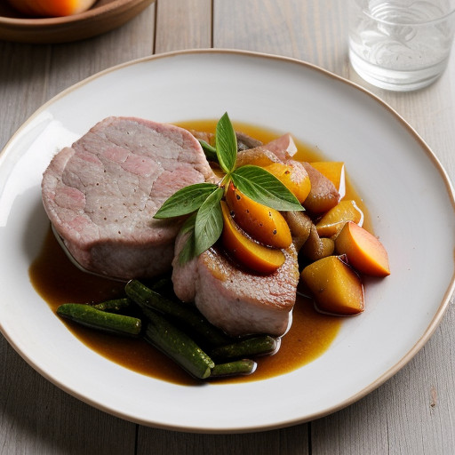 Peachy Pork Steaks recipe image