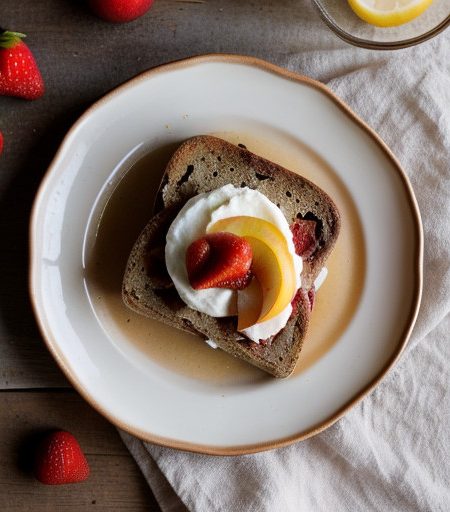 Peachy-Strawberry Toast Topper recipe image