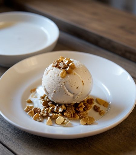Peanut Brittle Ice-Cream recipe image