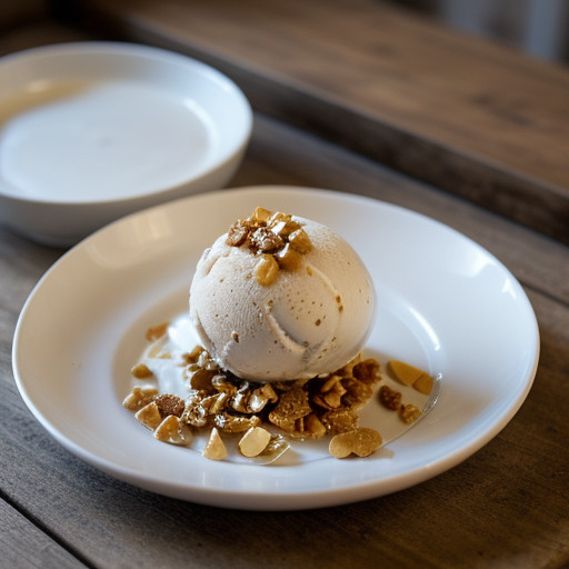 Peanut Brittle Ice-Cream recipe image
