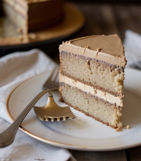Peanut Butter Cake With Peanut Butter Frostin recipe image