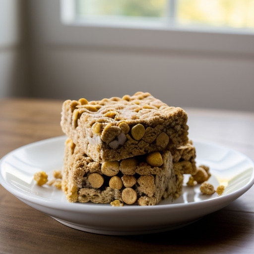 Peanut Butter Cereal Squares recipe image