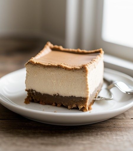 Peanut Butter Cheesecake Squares recipe image
