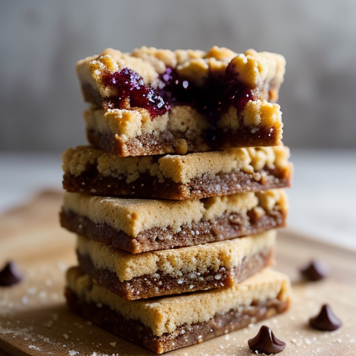 Peanut Butter Chips & Jelly Bars recipe image