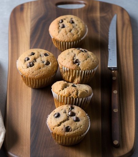 Peanut Butter Chocolate Chip Muffins recipe image