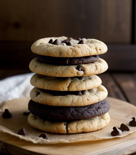 Peanut Butter & Chocolate Cookie Sandwich C recipe image
