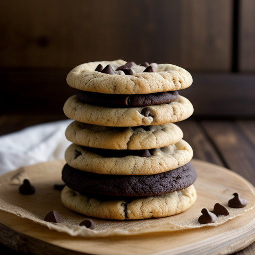Peanut Butter & Chocolate Cookie Sandwich C recipe image