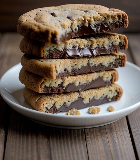 Peanut Butter & Chocolate Cookie Sandwich Coo recipe image