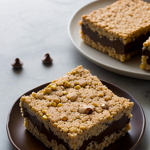 Peanut Butter Chocolate Rice Krispie Treats recipe image