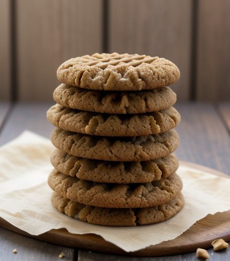 Peanut Butter Cookies Bw recipe image