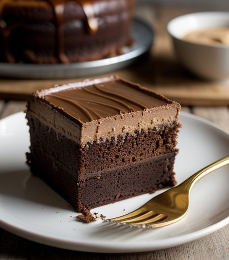 Peanut Butter-Fudge Marble Cake recipe image