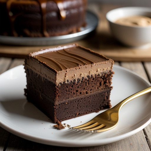 Peanut Butter-Fudge Marble Cake recipe image