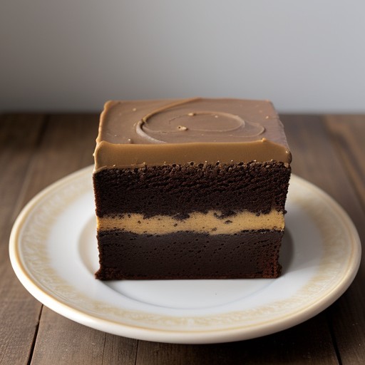 Peanut Butter - Fudge Marble Cake recipe image