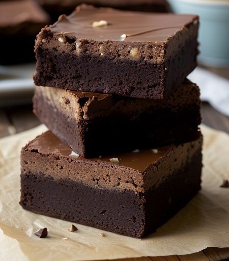 Peanut Butter Layered Brownies recipe image