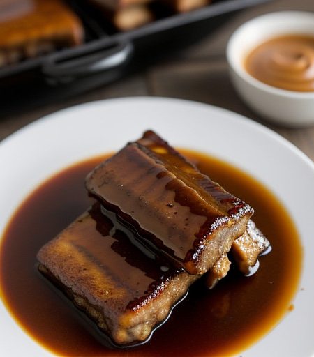 Peanut Butter Marinated Ribs recipe image