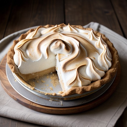 Peanut Butter Meringue Cream Pie recipe image