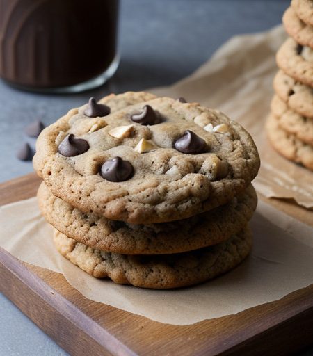 Peanut Butter Oatmeal Chocolate Chip Cookies recipe image