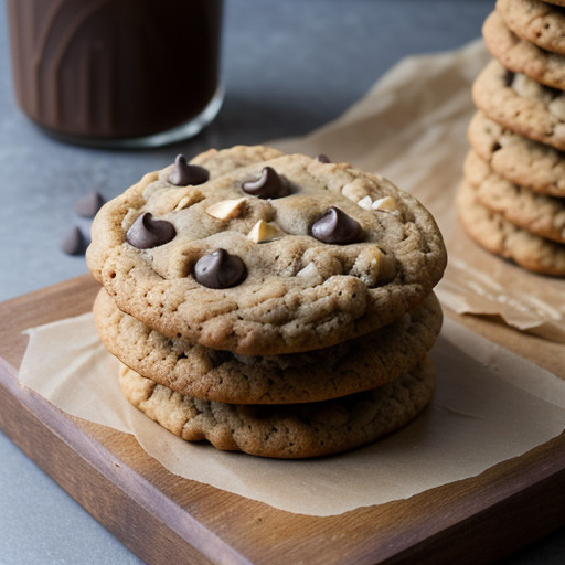 Peanut Butter Oatmeal Chocolate Chip Cookies recipe image