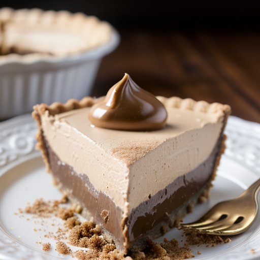 Peanut Butter Pie With Fudge Topping recipe image