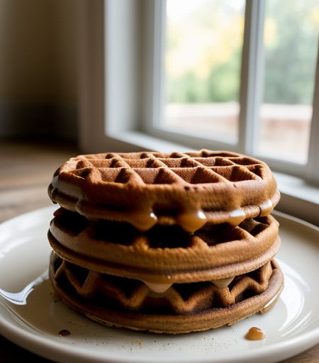 Peanut Butter Waffle-Wich recipe image