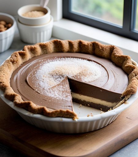 Peanut Chocolate Surprise Pie recipe image
