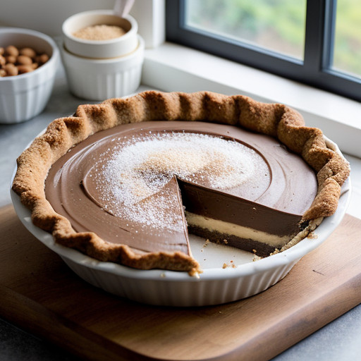 Peanut Chocolate Surprise Pie recipe image