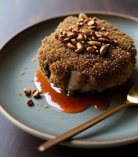 Peanut-Crusted Chicken W/Thai Hot/Sweet Sauce recipe image