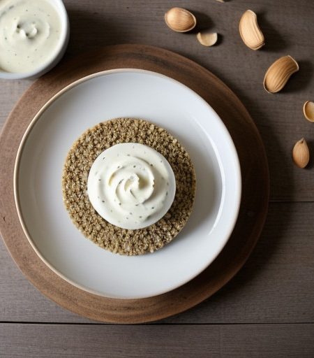 Peanut Patties With Garlic Mayonnaise recipe image