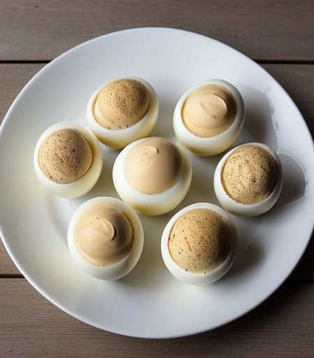 Peanutty Stuffed Eggs recipe image