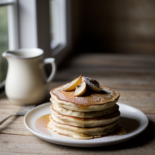 Pear & Almond Pancakes recipe image