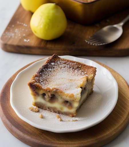 Pear Bread Pudding With Cream Cheese (6 PTS recipe image