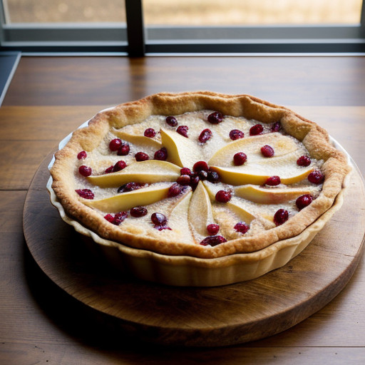 Pear & Cranberry Tart recipe image