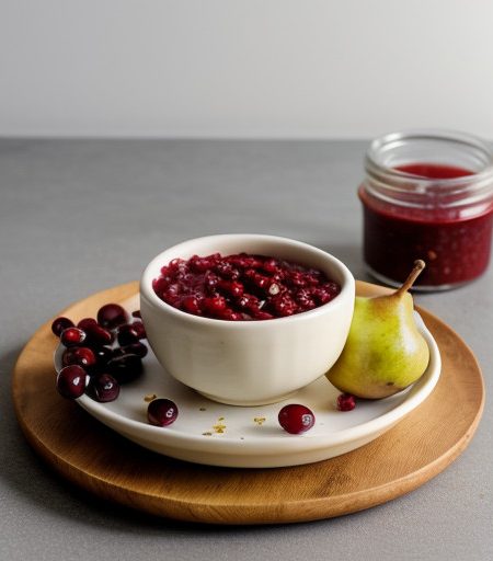 Pear, Cranberry and Horseradish Chutney recipe image