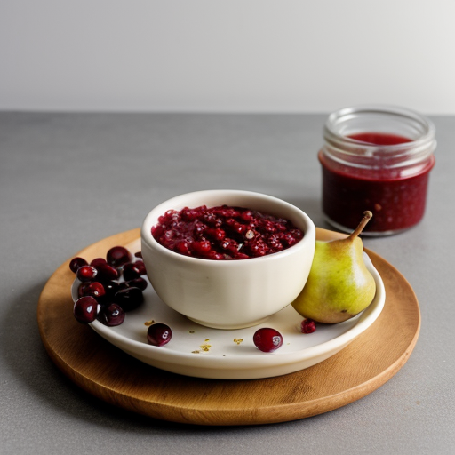 Pear, Cranberry and Horseradish Chutney recipe image