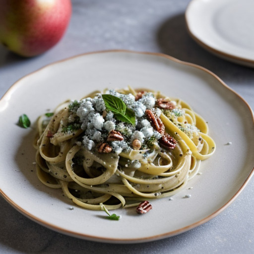 Pear & Gorgonzola Pasta With Toasted Pecans recipe image