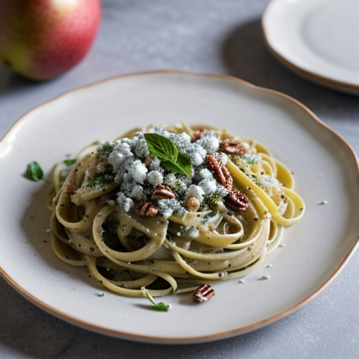 Pear & Gorgonzola Pasta With Toasted Pecans recipe image