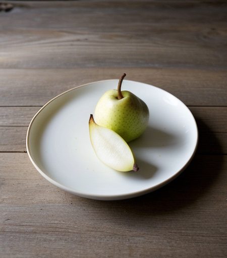 Pear Halves a La Mode recipe image